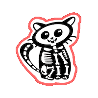 Cat Halloween Sticker by vertcerise