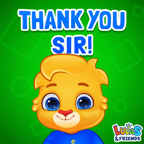 Appreciate Thank You So Much GIF by Lucas and Friends by RV AppStudios