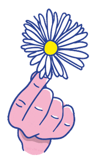 Flower Hand Sticker