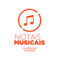Alvoradafm Notas Musicais Sticker by Rádio Alvorada FM 94,9