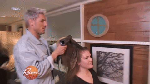 blow dry hair GIF by Rachael Ray Show