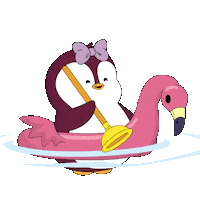 On My Way Swimming Sticker by Pudgy Penguins