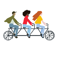 Friends Bike Sticker by seaportbos