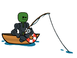 Chill Waiting Sticker by StikBot