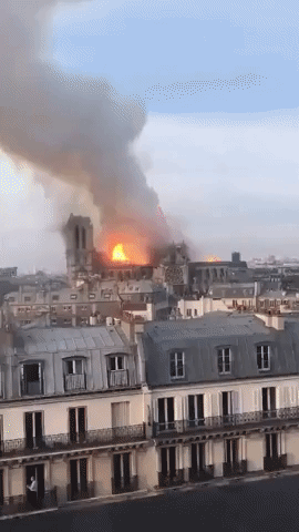 Fire Rips Through Iconic Notre Dame Cathedral in Paris