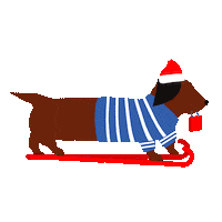 Happy Sausage Dog Sticker by DFS & T Galleria