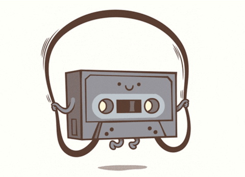 Jump Rope Tape Cassette GIF by Threadless