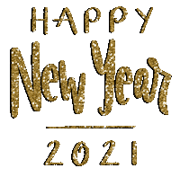 Happy New Year Gold Sticker