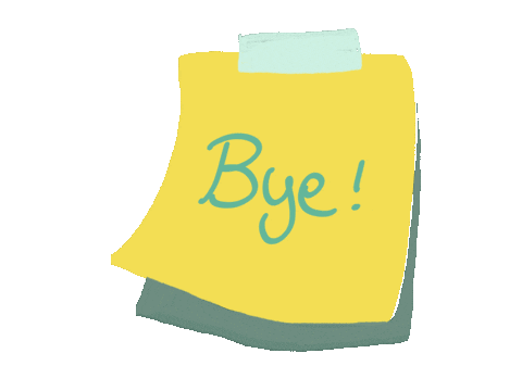 Post It See You Later Sticker by Alejandra Baiz