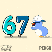 6 7 Penguin GIF by Pudgy Penguins