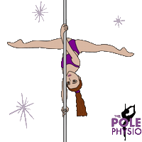 Polefitness Polestrong Sticker by The Pole Physio