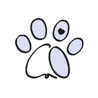 Dog Paw Sticker by copomx