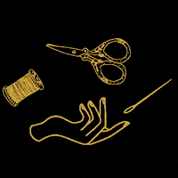 threadedbytatum thread sewing scissors stitch GIF