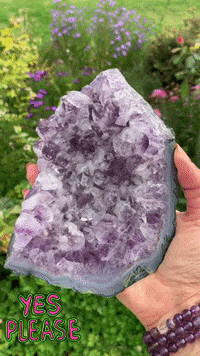 Crystalhillsorganics crystal positive vibes crystals amethyst GIF