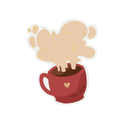 Hot Chocolate Coffee Sticker by Vidya