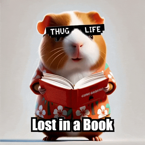 Book Reading GIF by Guinea Gambino