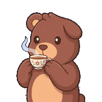 Coffee Sipping Sticker by BEARISH