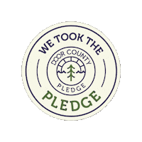 doorcounty wisconsin pledge leave no trace lnt Sticker