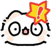Shocked Cat Sticker by MYAOWL