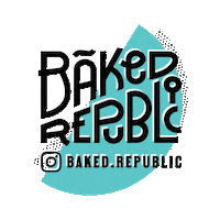 bakedrepublic cafe shapes pastry bakedrepublic Sticker