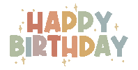 Happy Birthday Rainbow Sticker