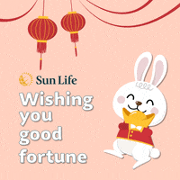 Chinese New Year Rabbit GIF by Sun Life Malaysia