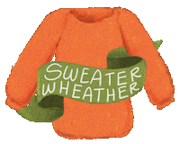 Fall Orange Sticker