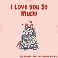 I Love You Couple GIF by SoyandMochi