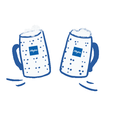 Beer Cheers Sticker by Allgäu GmbH
