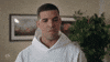 SNL gif. Angry Drake clenches his teeth and shakes his head, looking annoyed.