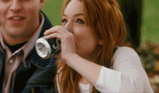 lindsay lohan laughing GIF