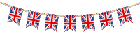 Union Jack Bunting Sticker by PyneDesign