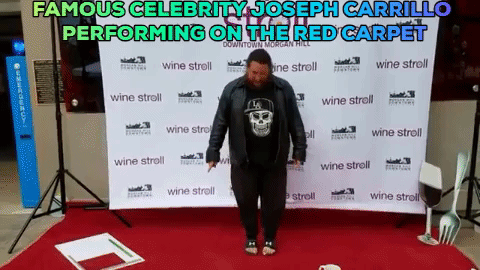 Famous Celebrity Joseph Carrillo on Red Carpet GIF