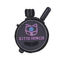 littohowler dogmom doggear litto ecollar Sticker