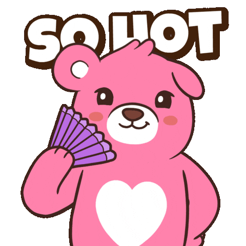 Sweating Hot Stuff Sticker by BEARISH