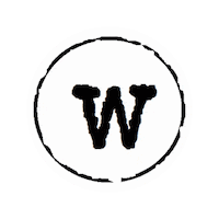 W Sticker by ハヤシヒロナオ