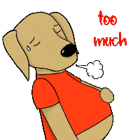 Dog Eat Sticker