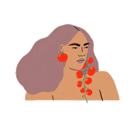 Girl Pasta Sticker by Stephanie DeAngelis