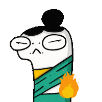 Fire Burn Sticker