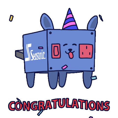 Happy Power Supply Sticker by Seasonic