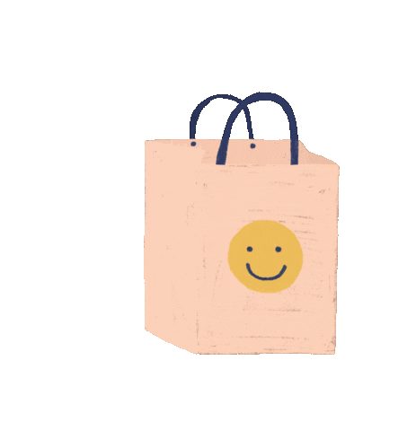 konoco shopping shop gift bag Sticker