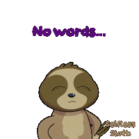 Sloth No Words Sticker by VeeFriends