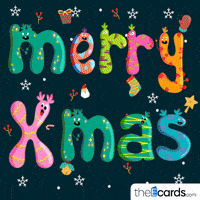 theecards xmas merry christmas santa claus cherry GIF
