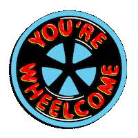 porschemuseum vintage welcome driving rad Sticker