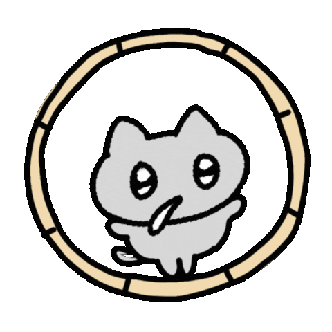 moonii_toon cat exercise 고양이 catwalk Sticker