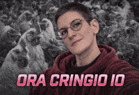 Seimegliote reaction chicken francesca ironia GIF