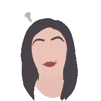 sandraelser question ha brunette sandra Sticker