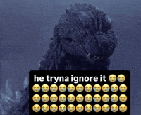 Godzilla Ignore It GIF