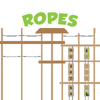 Camp Ropes Sticker by Muskoka Woods