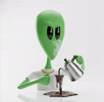 Coffee Mess GIF by Lonely Aliens